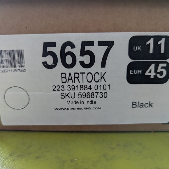 River Island Lace Up Boot in Black